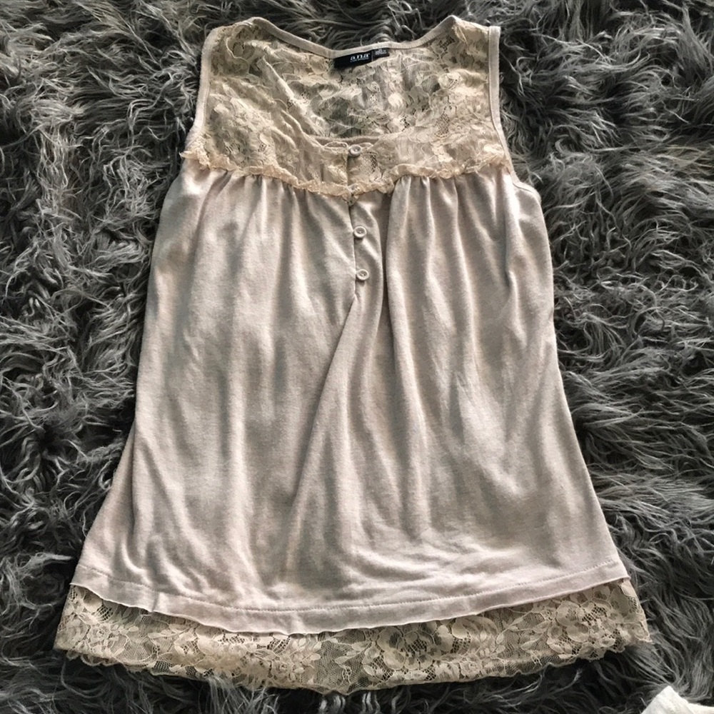 Lace tank top